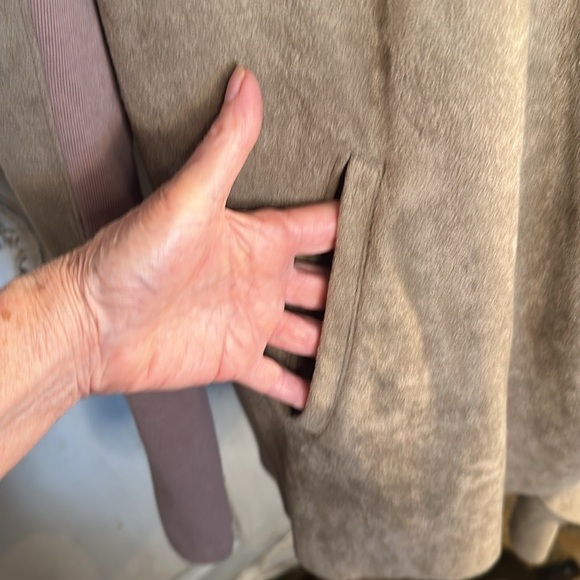 BLANKNYC Artsy Boho Minimalist Ultra Suede Cowl Cardigan Lightweight Jacket S/XL - Picture 8 of 15